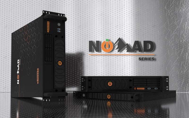 Group shot of NOMAD Rugged Rack Mount Server family.